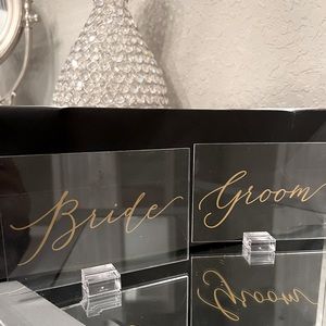 Bride & Groom Acrylic signs